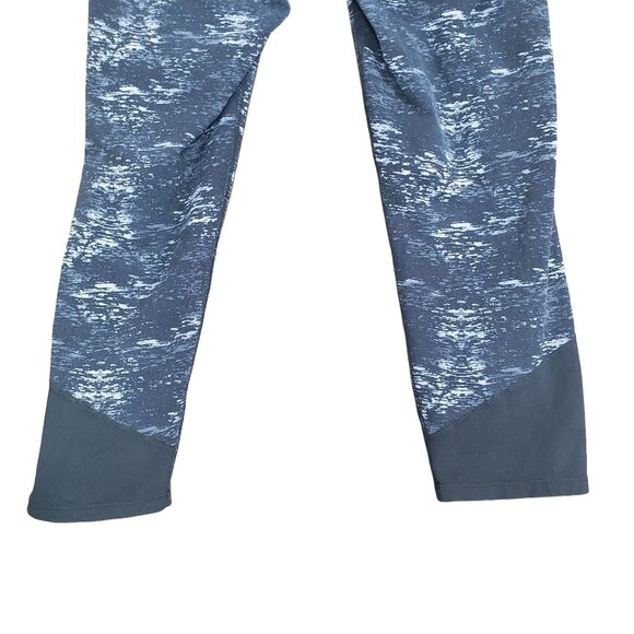 ATHLETA Womens leggings sz s flare connect capri gray black marble compression - Picture 10 of 11